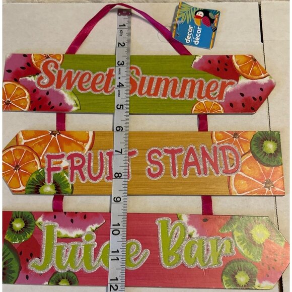 Greenbrier International, Inc. Summertime Theme Wooden Hanging Décor 12" Tall - Picture 10 of 10